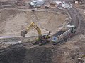 Bagger bel�dt Laster