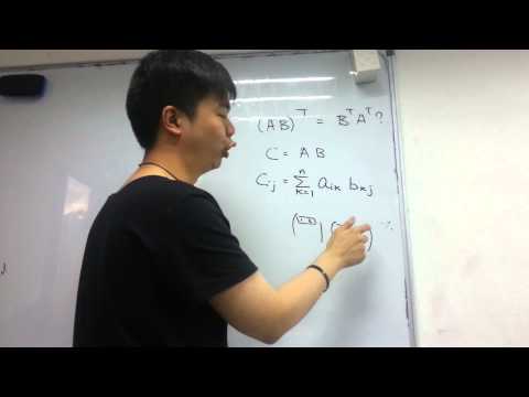 how to prove (ab)^t=b^ta^t