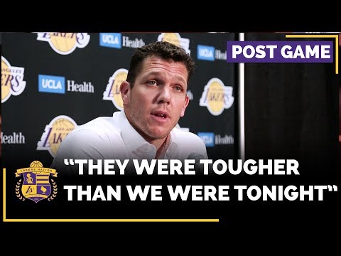 Video: Lakers Luke Walton Frustrated The Miami Heat Were The Tougher Team In Loss