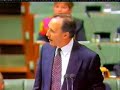 Paul Keating Vs. Censure Motion