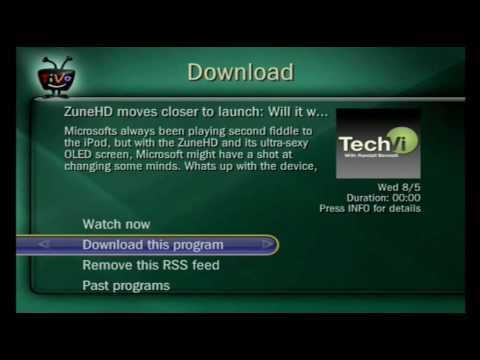 TiVo's Custom RSS Video Podcast Feature