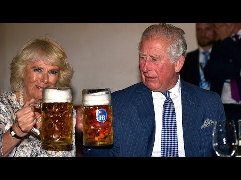 Prinz Charles und Herzogin Camilla zu Tanz und Trunk in ...