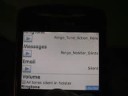 PhoneFace, Ringo, and FlipSide apps on a BlackBerry Curve