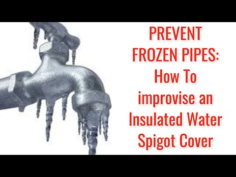 how to insulate outdoor water spigots