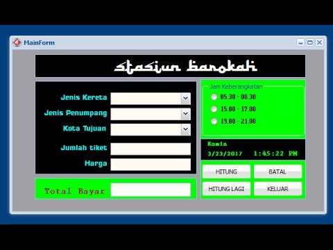 Tutorial Delphi xe2 Fmsoft Unigui Aplikasi tiket kereta api