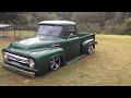View Video: 1956 FORD F100 BAGGED HOT ROD FOR SALE 