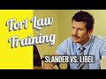 Tort Law project: Slander vs Libel