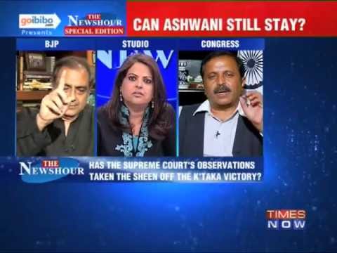newshour - In a debate moderated by TIMES NOW's Editor-in-Chief Arnab Goswami, panelists -- Madhu Gaud Yaskhi, MP, Lok Sabha, Congress; Mahesh Jethmalani, Leader, BJP; ...