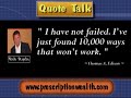 Thomas Edison - Quote Talk - Prescription Wealth.com Thomas Edison - Quote Talk - Prescription Wealth.com