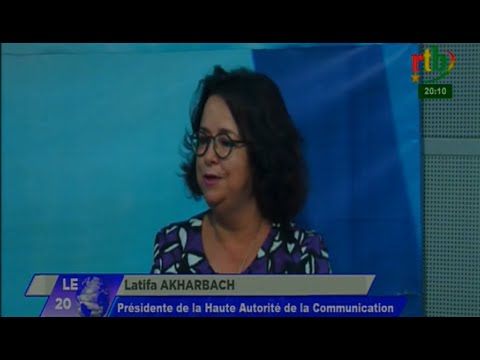 Latifa Akharbach invitée JT RTB, juillet 2019 à Ouagadougou