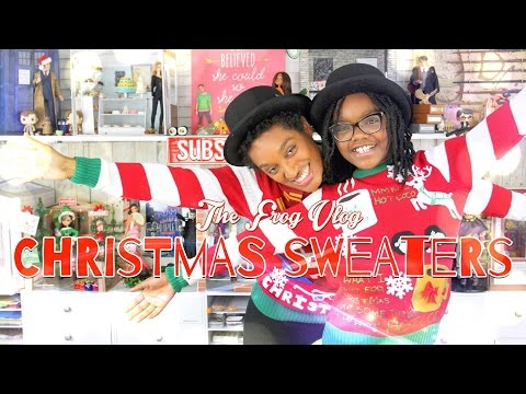 The Frog Vlog: How To Make Life Size Ugly Christmas Sweaters The Frog Vlog: How To Make Life Size Ugly Christmas Sweaters