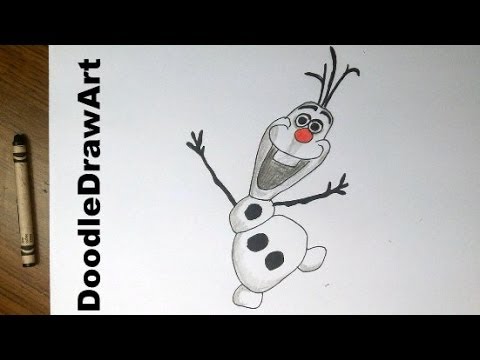 how to draw olaf