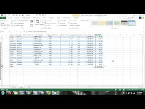video-linktoworks-Excel 2013 Tutorial For Noobs Part 37: Excel Tables...