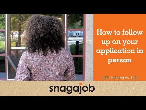 how to apply in person for a job