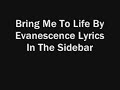 Bring Me To Life With Lyrics