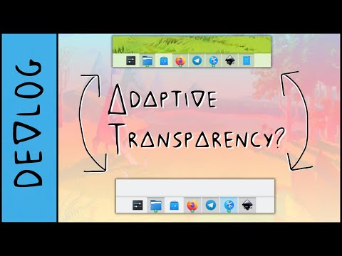 KDE Plasma 5.22: Adaptive Transparency!
