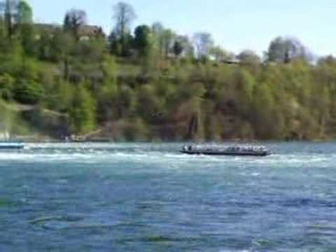 The Rhine Falls in Switzerland