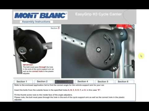 Видео о Багажник для велосипеда Mont Blanc EASY GRIP S3
