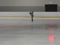 A little girl skating