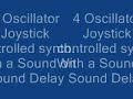 4 oscillator circuit bent synth with delay