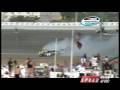 Jason Leffler & Steve Wallace crash at Daytona - NASCAR Nationwide Series 2009 - Spanish