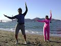 white sandy beach of hawaii - joe and karen