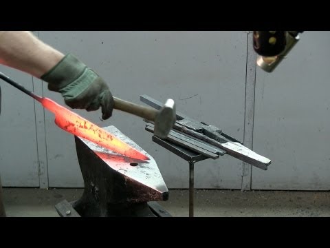 Barg - This video shows all the steps involved in making a knife for Kabab Barg. The finished knife is 12in long and 2in wide. The back is made from antique wrought...