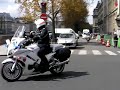 French Police Motorcycle Paris France Sirens Motorcade