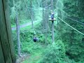 Tarzan swing at go ape aberfoyle