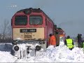train stuck in snow