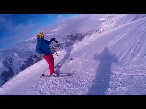 Видео катания на лыжах на горнолыжном курорте Ле Менуир