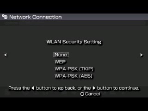 how to set wlan on psp