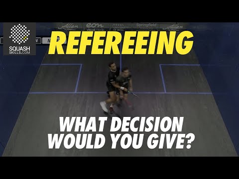 Squash Refereeing: Farag v Asal - No Let