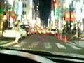 Tokyo Ginza Night road  incar camera