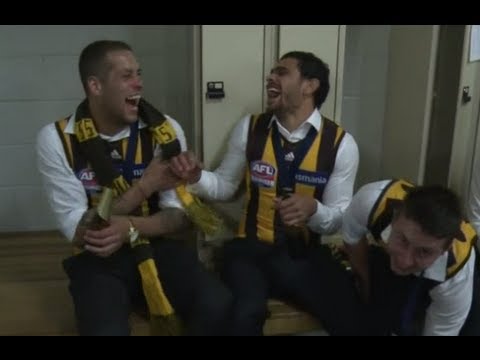 hawthorn - We were given exclusive access in the Hawthorn inner sanctum as the premiership started to sink in. For more video, head to http://afl.com.au.