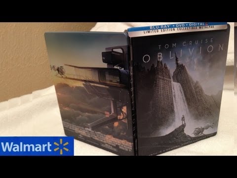 Oblivion Walmart Exclusive Blu-ray/DVD MetalPak Unboxing - (2013) - Tom Cruise