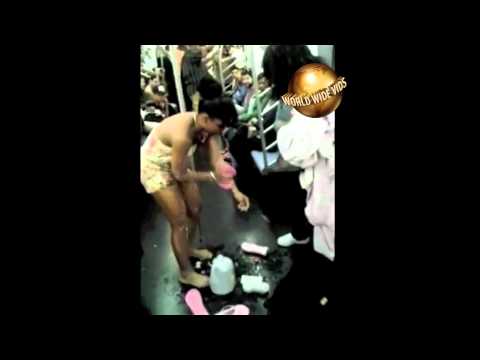She Pees Herself on The Train and Takes a Shower