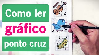 Como ler gráficos de ponto cruz?
