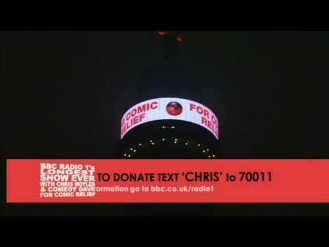 BT Tower Surprise for Chris Moyles & Comedy Dave during longest broadcast ever... for Comic Relief