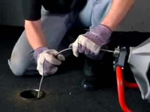 how to use ridgid k-400 drain cleaner