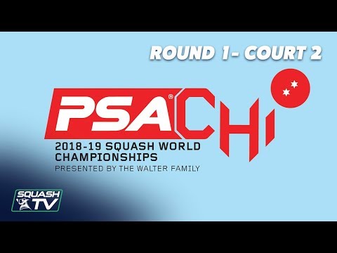 Squash: Round 1 Court 2 Livestream - PSA World Championships 2018-19
