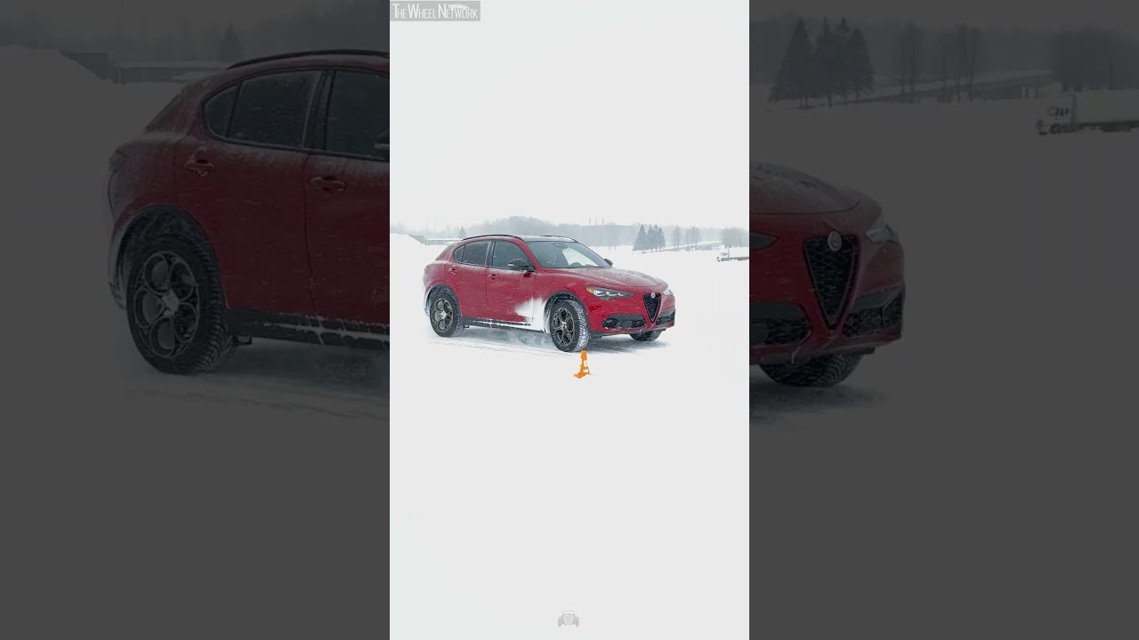 2026 Alfa Romeo Stelvio Winter Driving at ICAR Mirabel Motorsports Complex in Quebec, Canada