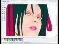 how to draw a woman in ms paint