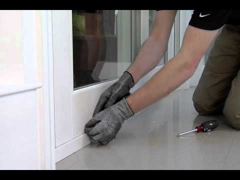 how to adjust a pocket door