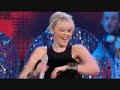 Heres kylie minouge singing her new song at the final of the x factor 2007/2008.