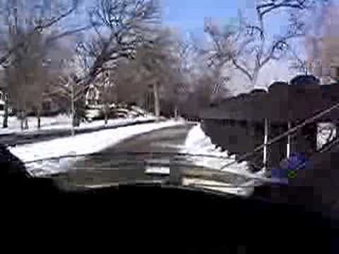 cabbike - Riding a Cab-Bike through the snow in Minneapolis.