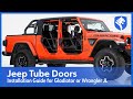 video thumbnail: Tubular Doors Fit 2018-2023 Wrangler JL (NOT JK) 4-Doors & Gladiator with Mirror Mount TG-DR4J62758-4hxD-O64uxk