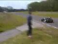 Sliding a Westfield sportscar round Curborough sprint course