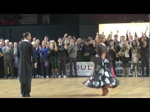 Mirko - Mirko Gozzoli and Edita Daniute, LTU, perform their Dance of Honour after winning the 2013 WDSF PD World DanceSport Championship Standard in Bassano del Grap...
