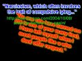Narcissistic Personality Disorder - Lying From You
